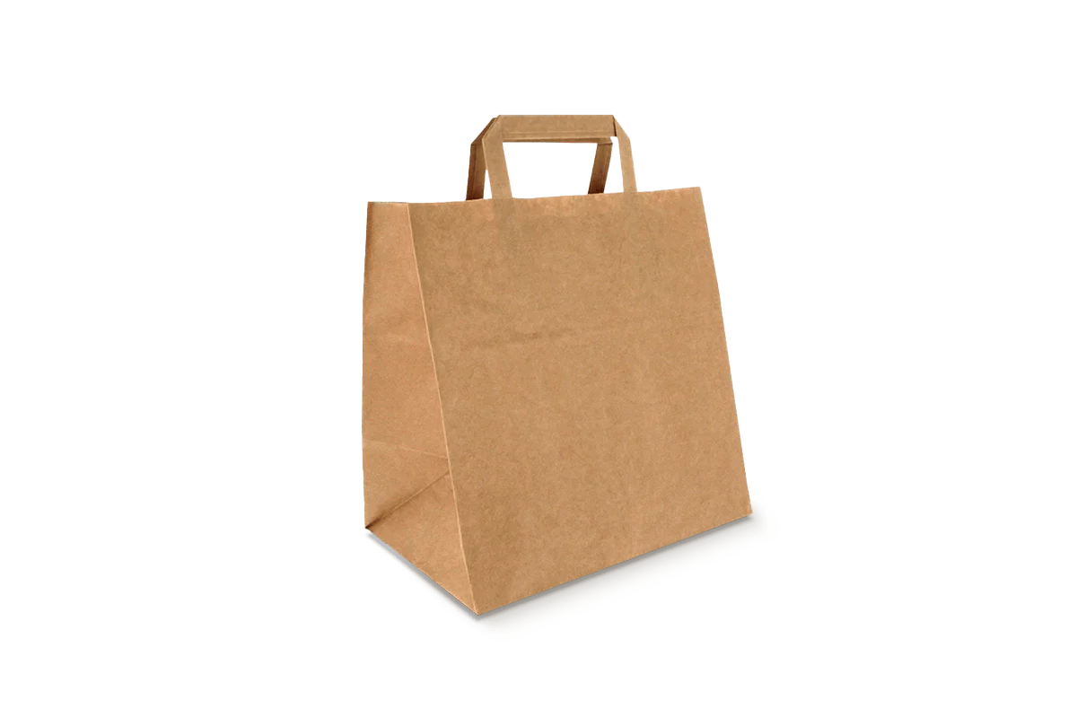 Papieren tassen Klein kraft 26x17x26cm gerecycled