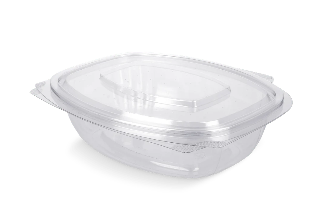 Saladebakje met klapdeksel 750 ml rPET (56 stuks)