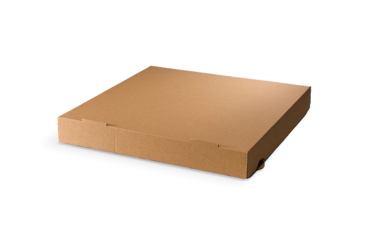 Pizzadozen 32x32x4cm kraft bruin BIO (100 stuks)