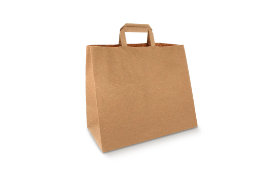 Papieren tassen Groot kraft 32x21x26cm gerecycled