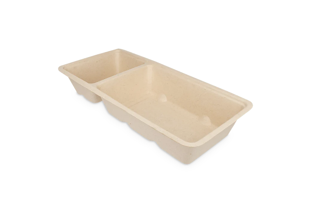 Frietbakjes A22 (A9+1) suikerriet BIO (500 stuks)