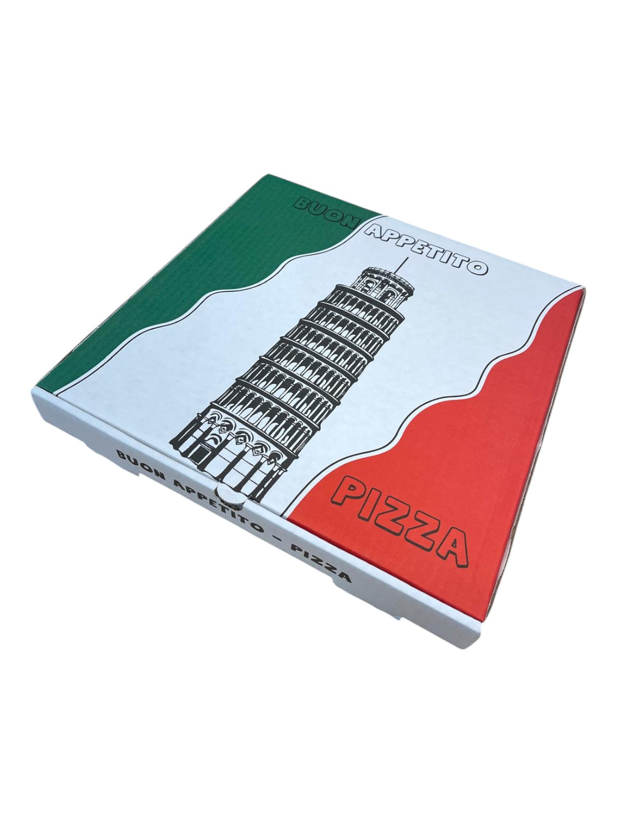 Pizzadoze 32x32x40 cm. Wit - Standaard Ontwerp (100 stuks)