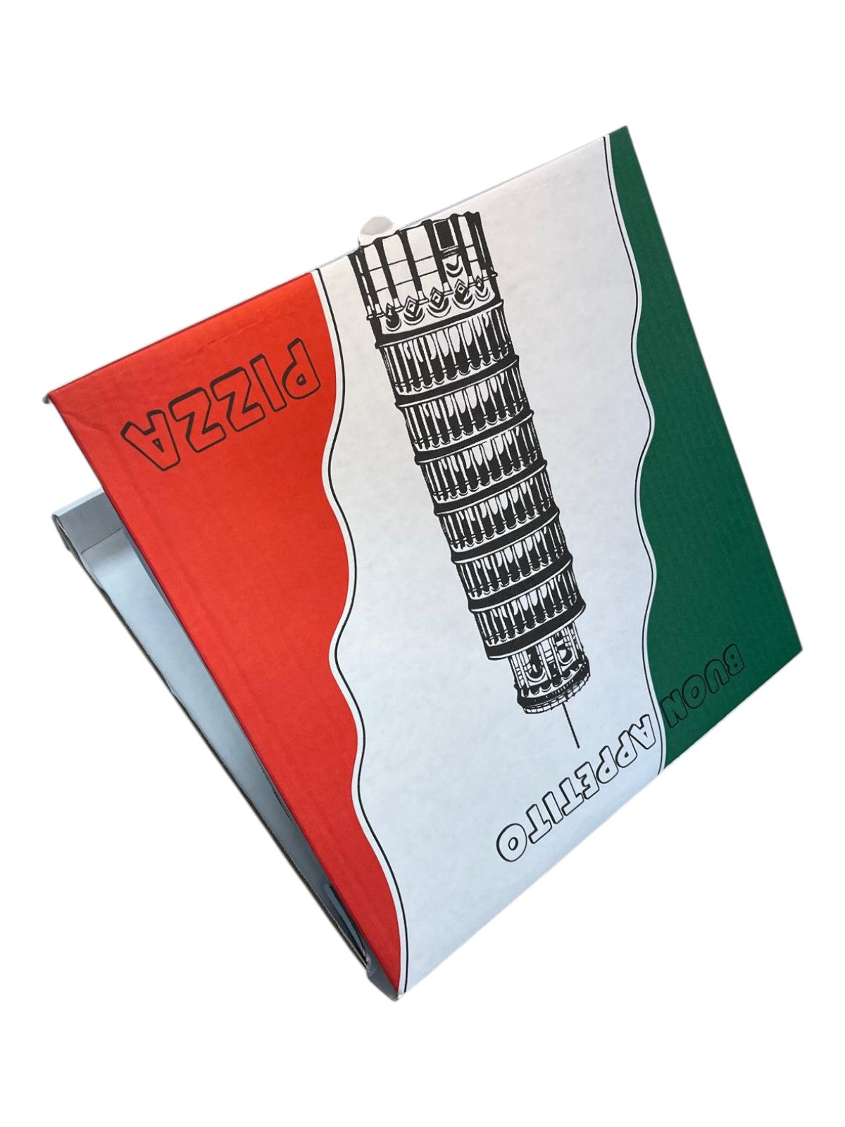 Pizzadoze 32x32x40 cm. Wit - Standaard Ontwerp (100 stuks)