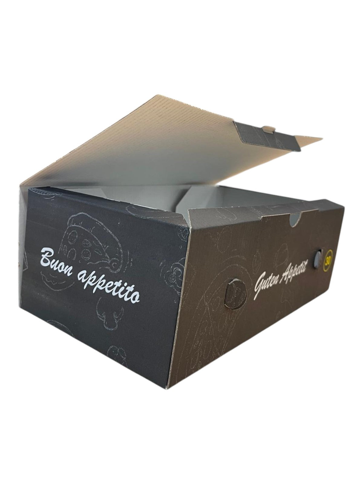 Calzone doos wit 16x30x10 cm. - Standaard Ontwerp (100 stuks)
