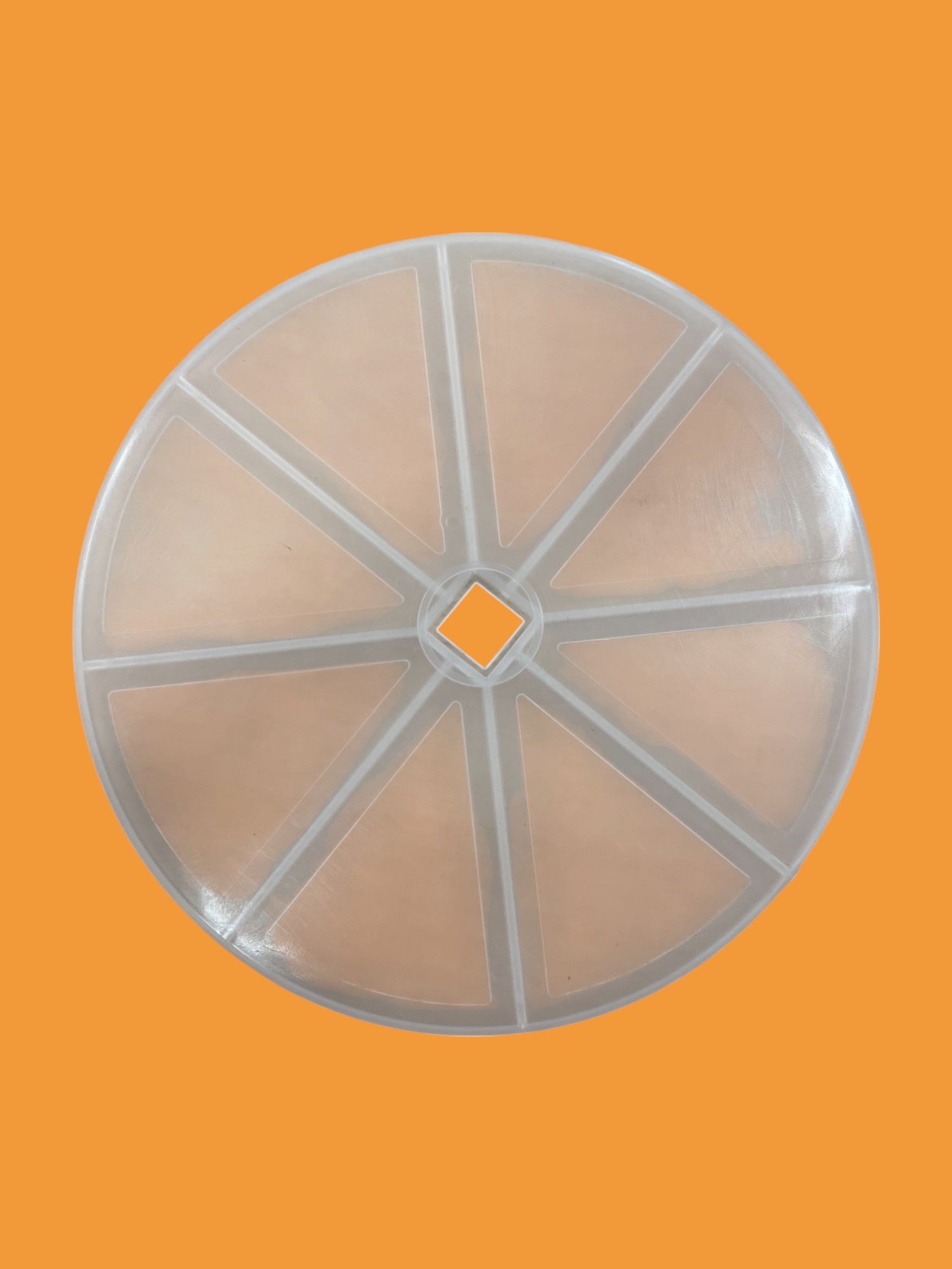 20 cm Draaibare Standaardbasis – Transparant Acryl en Witte Kunststof Behuizing