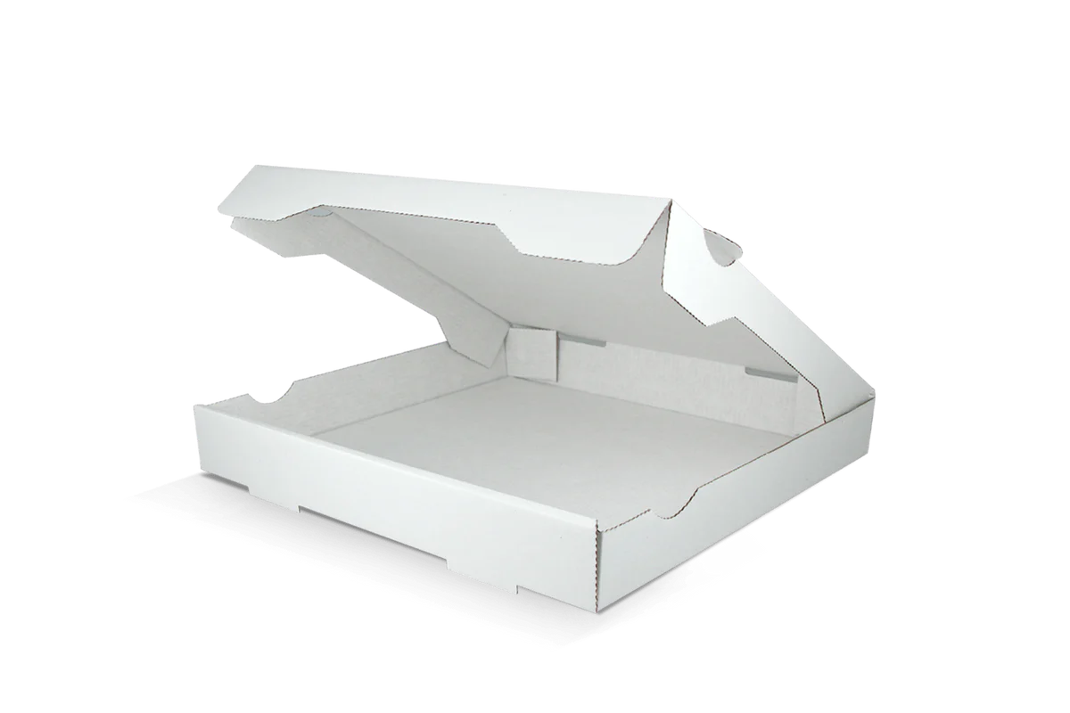 Pizza boxes 26x26x4 cm white (100 pieces)