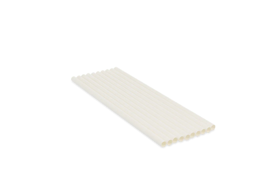 Witte Kartonnen Rietjes – 8×195 cm | 50.000 Stuks