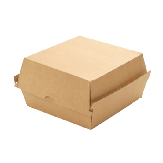 Hamburgerbakje Extra Groot golfkarton kraft Bio (200 stuks)