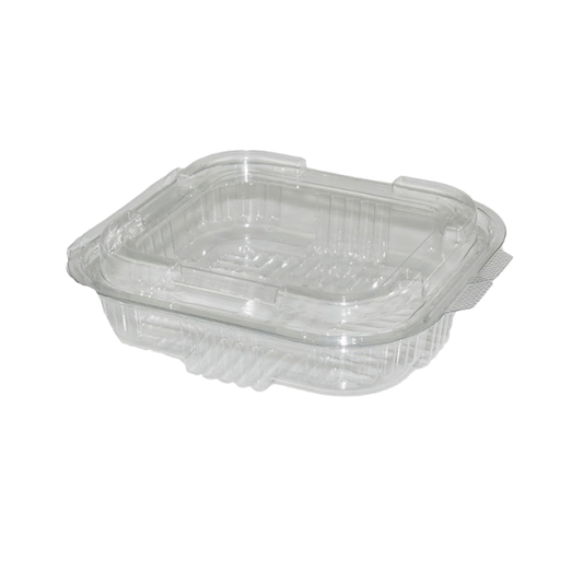 Saladebakken met vaste deksel 250cc - (6x100) 600 stuks
