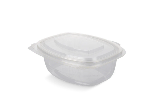 Saladebakje met klapdeksel 500 ml BIO (300 stuks)