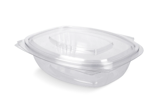 Saladebakje met klapdeksel 750 ml rPET (56 stuks)
