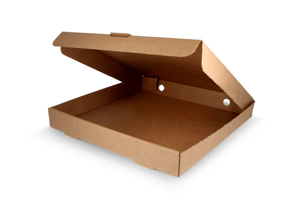 Pizzadozen 29x29x4cm kraft bruin BIO (100 stuks)
