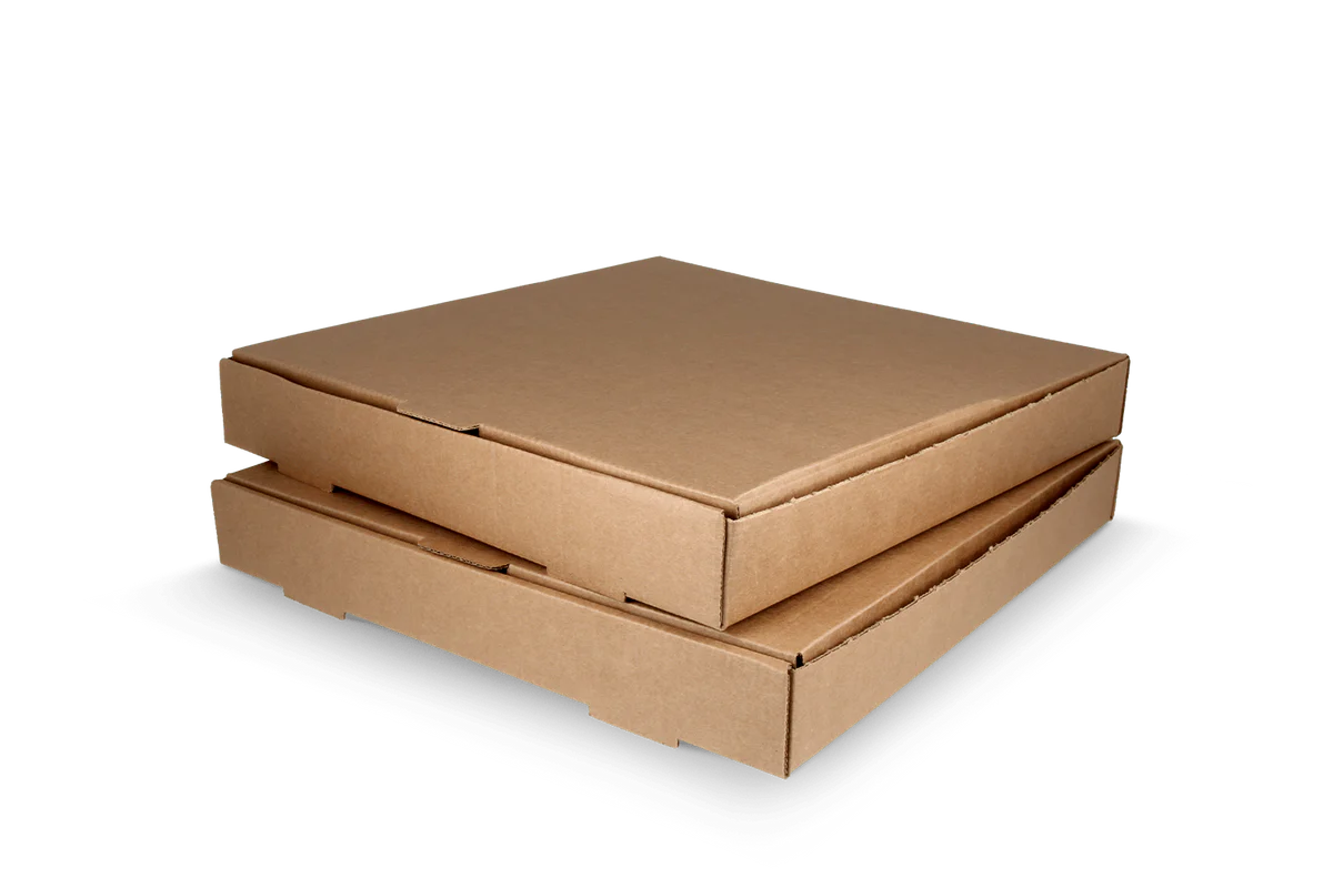 Pizzadozen 29x29x4cm kraft bruin BIO (100 stuks)