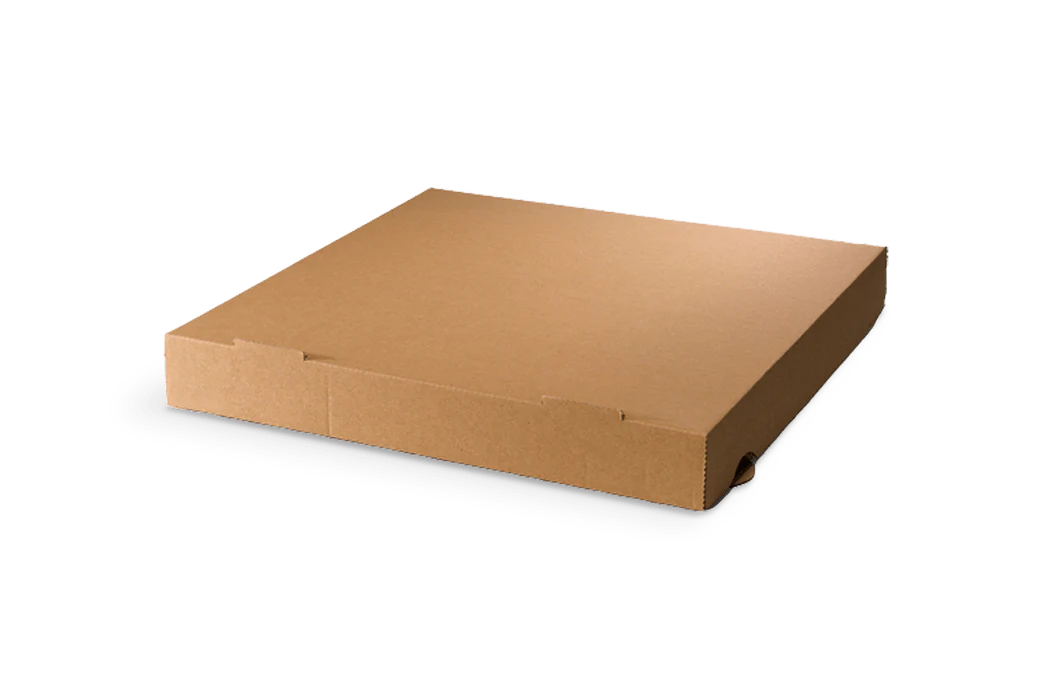 Pizzadozen 32x32x4cm kraft bruin BIO (100 stuks)