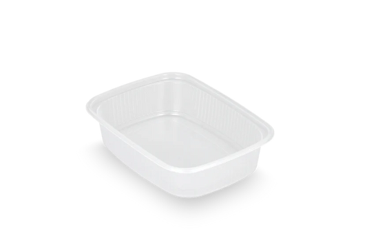 Salade & Saus bakjes 125ml 108mm rechthoekig transparant (1000 stuks)