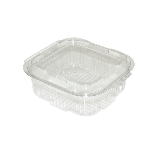 Saladebakken met vaste deksel 500cc - (6x100) 600 stuks