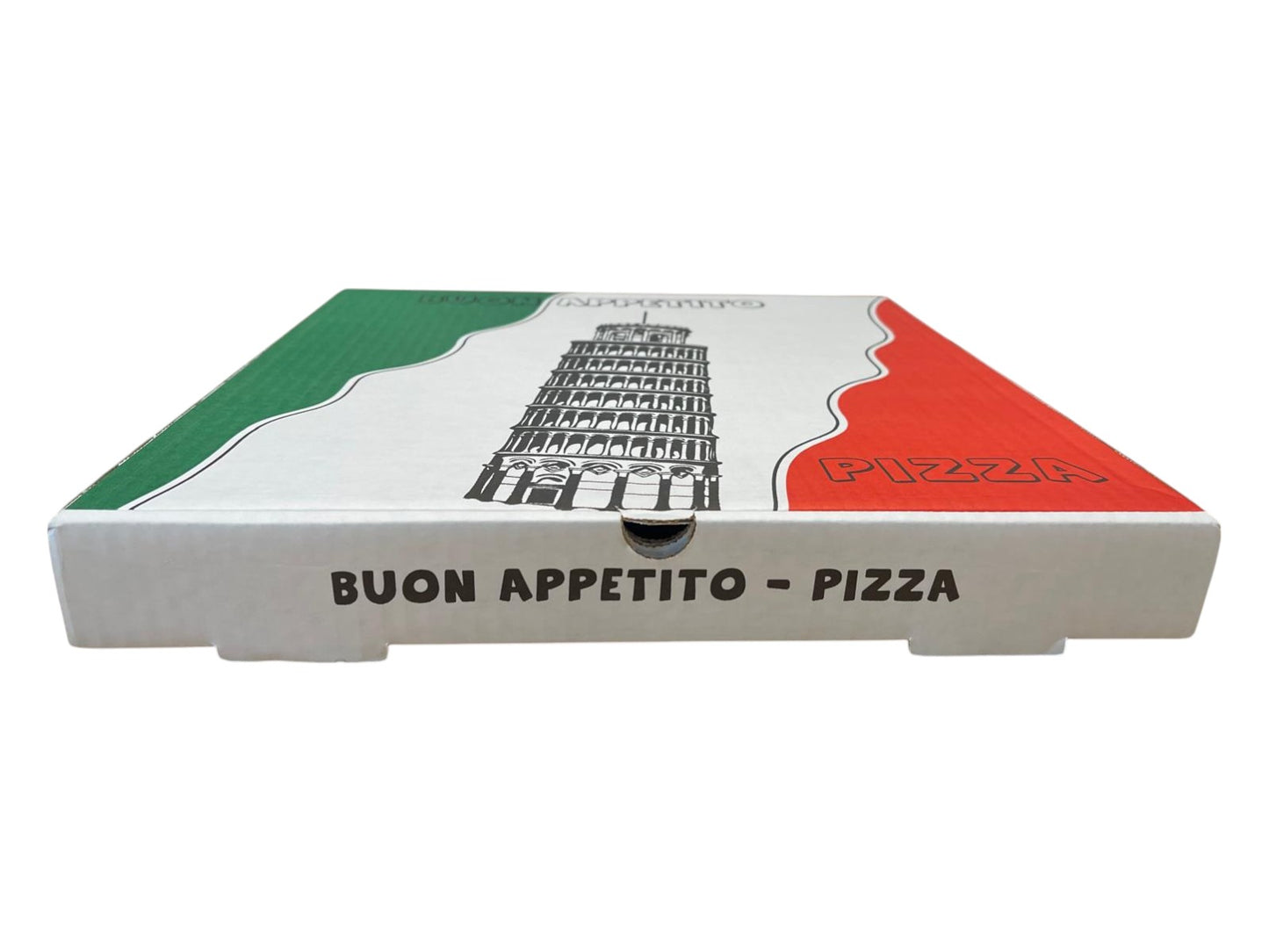 Pizzadoze 33x33x40 cm. Wit - Standaard Ontwerp (100 stuks)
