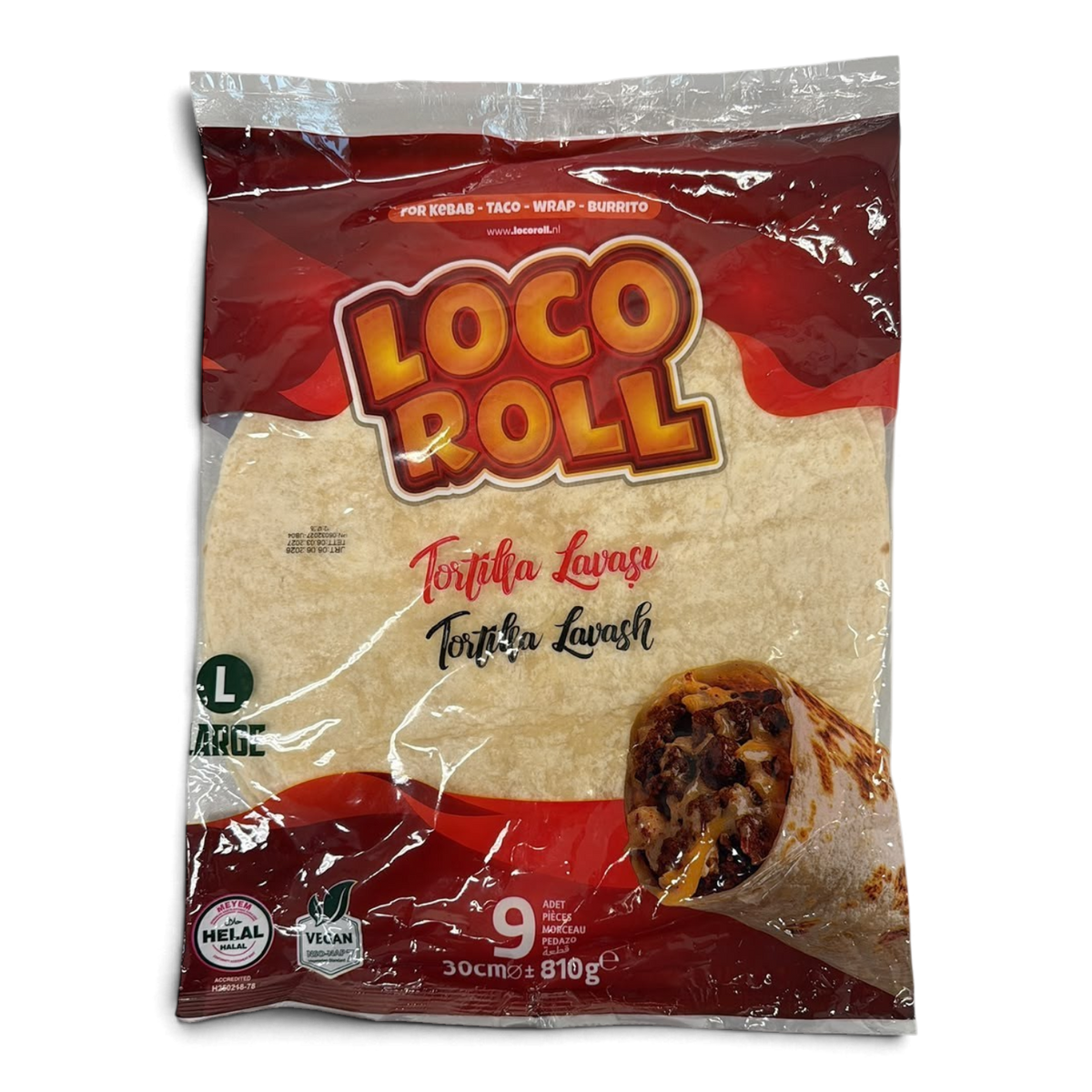 Tortilla Lavash - 30 cm (L) - 108 stuks