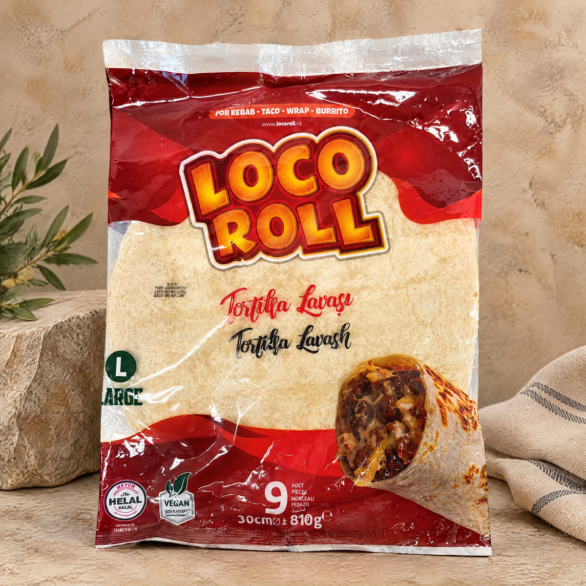 Tortilla Lavash - 30 cm (L) - 108 stuks