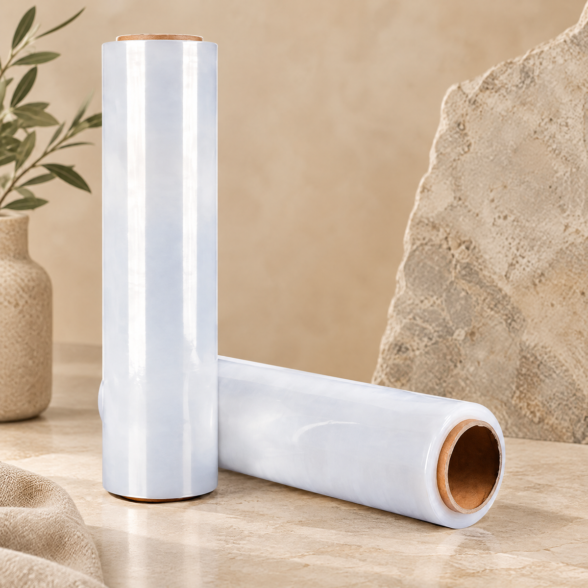 Stretchfolie Transparant 380g – Doos van 20 stuks (2 kg totaal) | Sterk & Veelzijdig