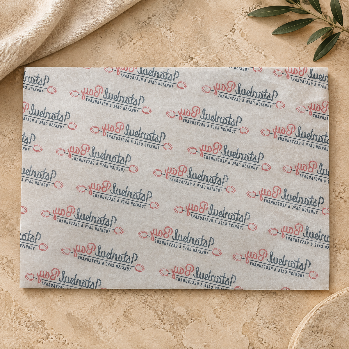 BIO Wrap paper Nature 29x49 cm (per kilo)