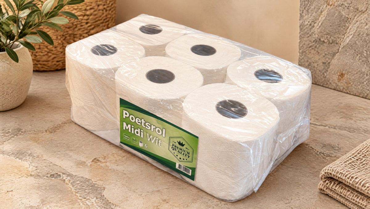 Poetsrollen – Cellulose – 1x6 Rollen