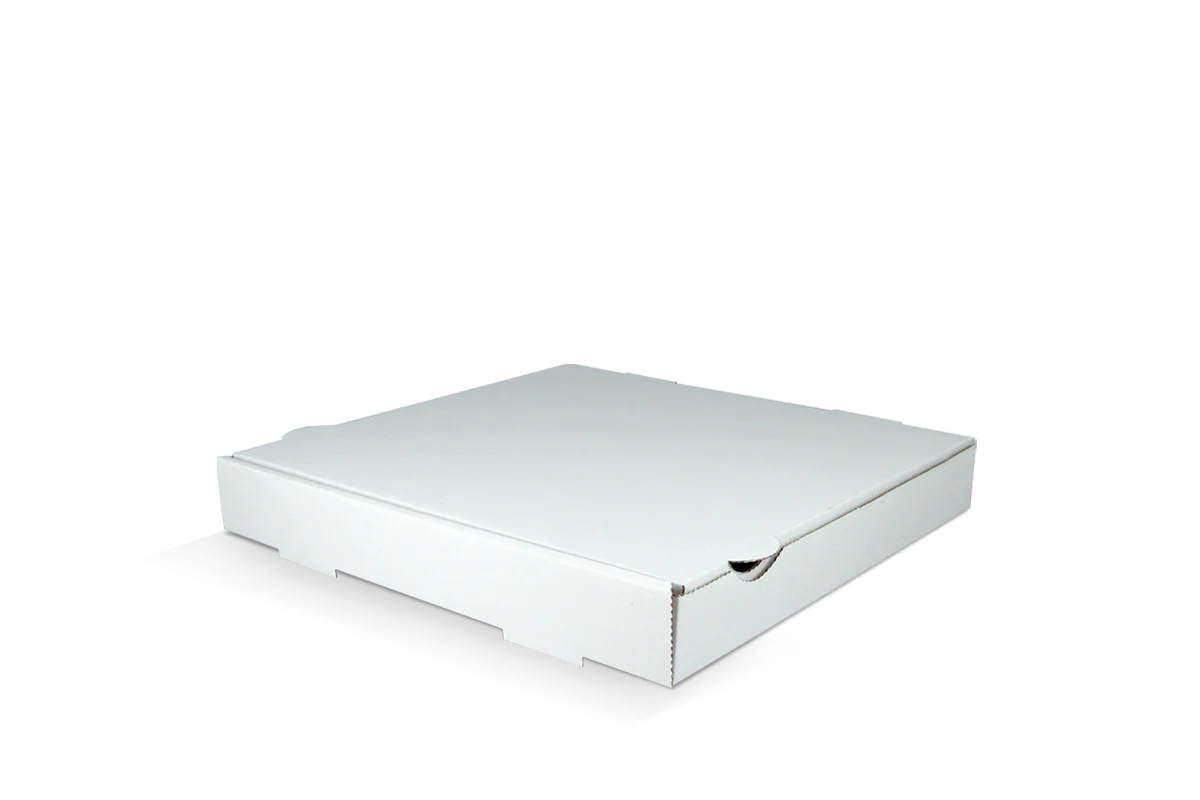 Pizza boxes 26x26x4 cm white (100 pieces)