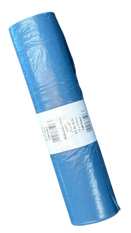 Vuilniszakken – 70 x 110 cm – Blauw (250 stuks)